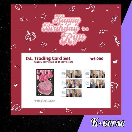 1st FAN MEETING Happy Birthday Ryu - Trading Card Set