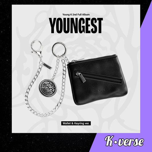 Preorder: Young K 2nd Full Album 'YOUNGEST' ver. Wallet & Keyring