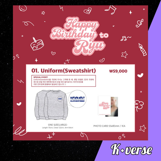 1st FAN MEETING Happy Birthday Ryu - Sweatshirt