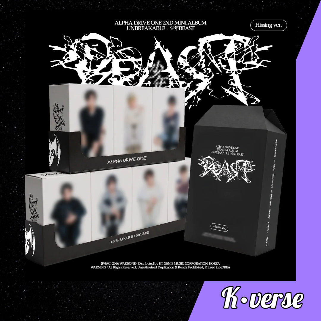 Preorder: ALPHA DRIVE ONE 2nd Mini Album 'NBREAKABLE : 少年BEAST' ver. Hissing