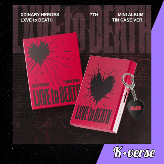 XDINARY HEROES 7th Mini Album 'LXVE to DEATH' ver. Tin Case