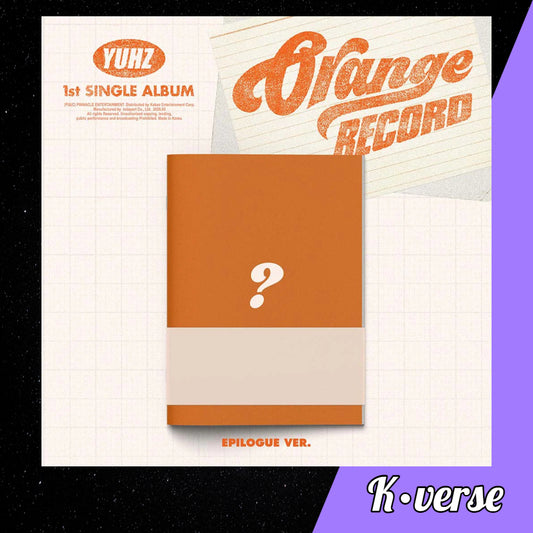 YUHZ 1st Single Album 'Orange RECORD' ver. EPILOGUE