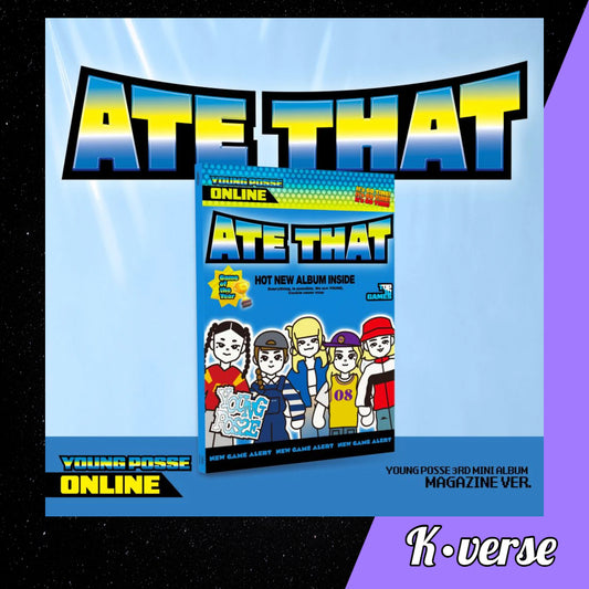 Preorder: YOUNG POSSE 3rd EP Album 'ATE THAT' ver. Magazine
