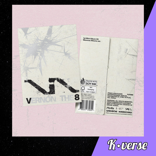 Preorder: VERNON THE8 1st Mini Album 'V8' ver. Weverse