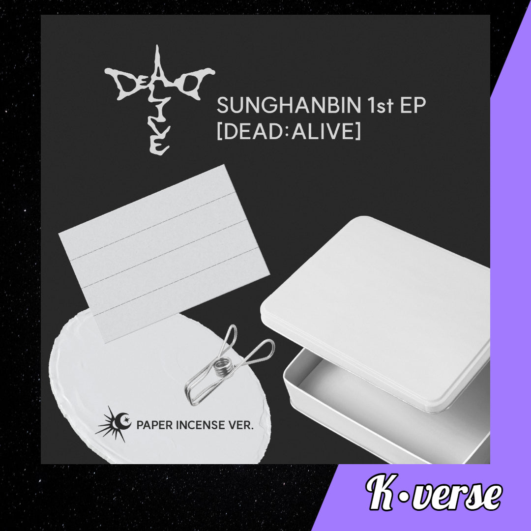 Preorder: SUNGHANBIN 1st EP Album 'DEAD:ALIVE' ver. Paper Incense