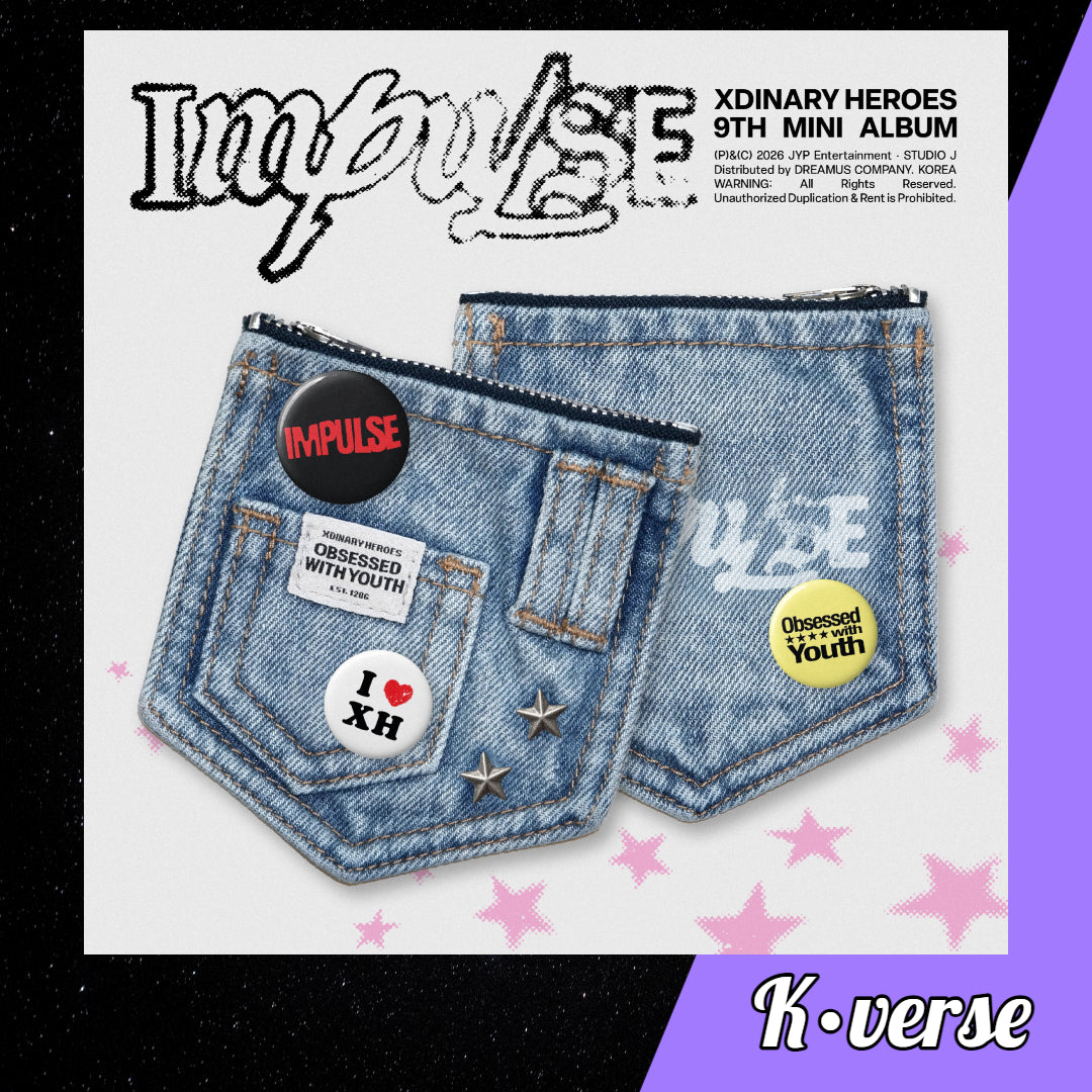 Preorder: XDINARY HEROES 9th Mini Album 'Impulse' ver. DENIM POUCH