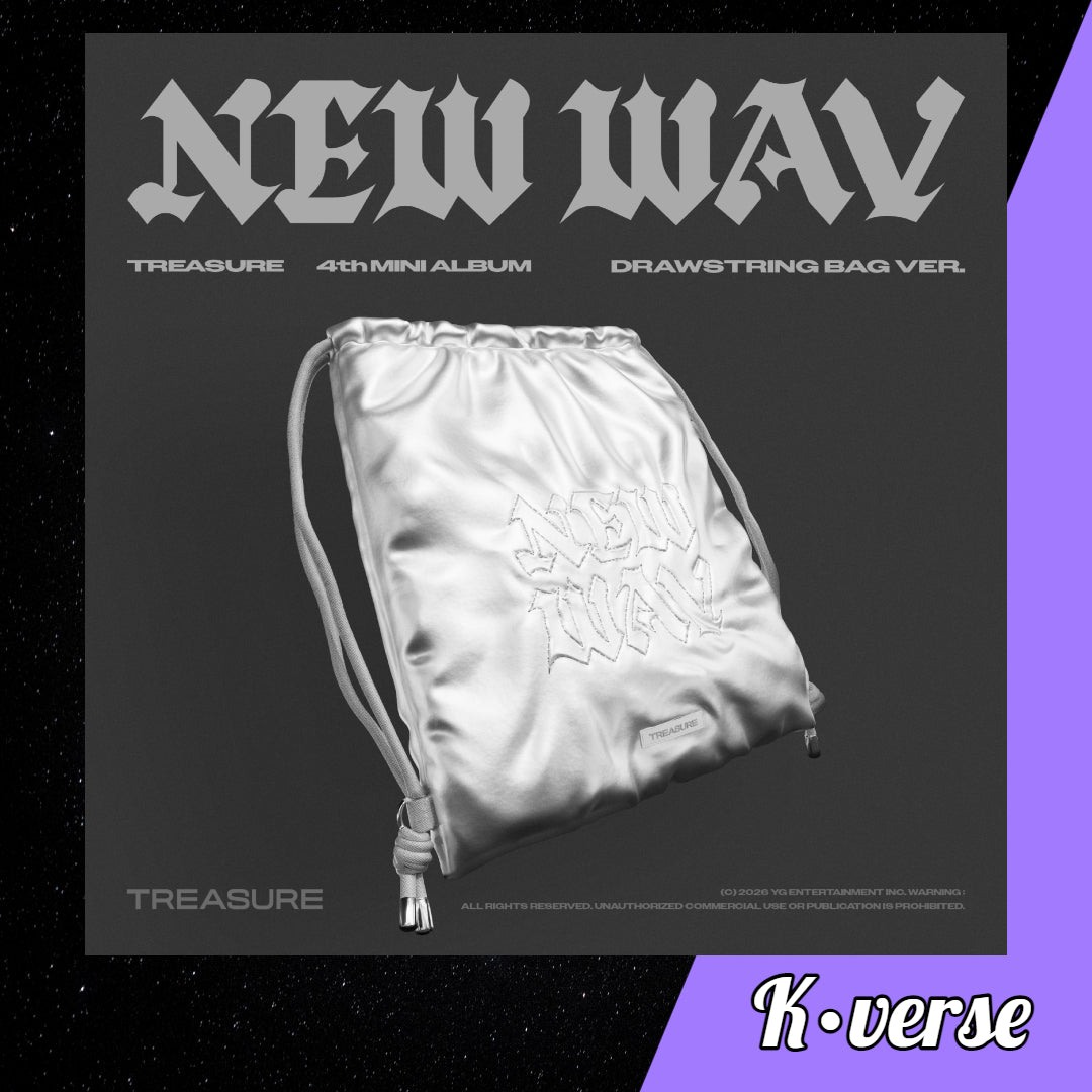 Preorder: TREASURE 4th Mini Album 'NEW WAV' ver. Drawstring Bag