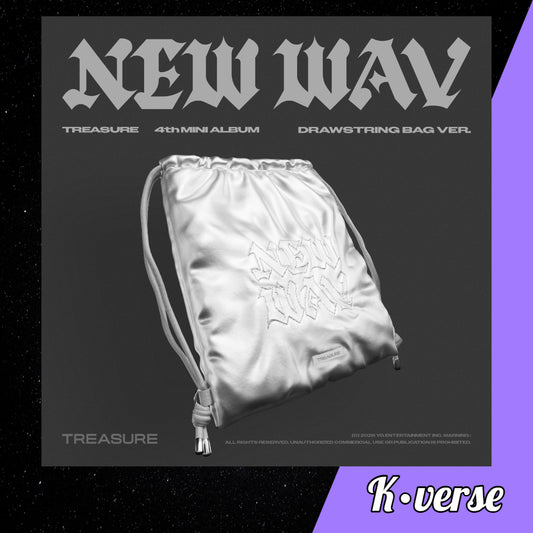 Preorder: TREASURE 4th Mini Album 'NEW WAV' ver. Drawstring Bag