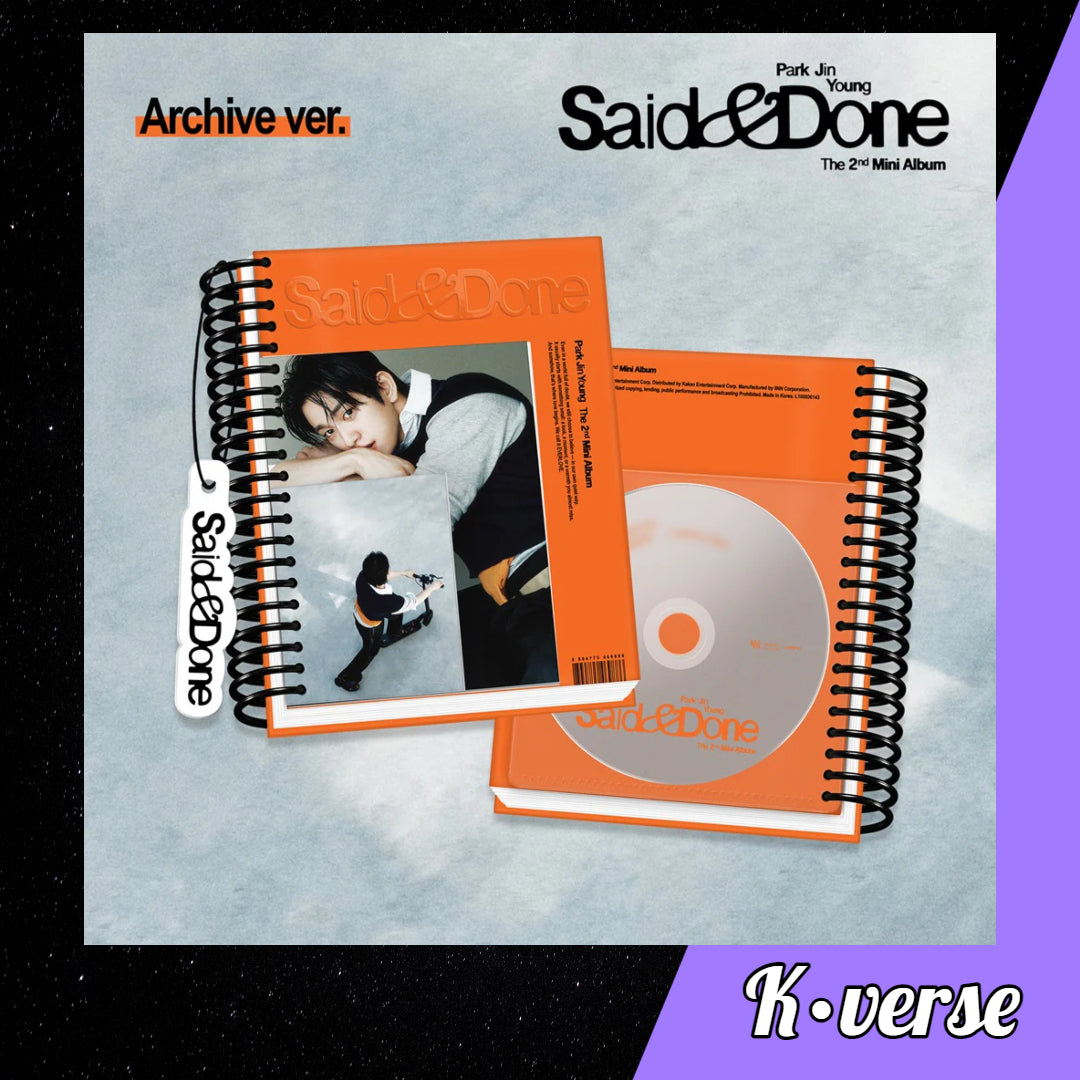 Park Jin Young 2nd Mini Album 'Said&Done' ver. Archive