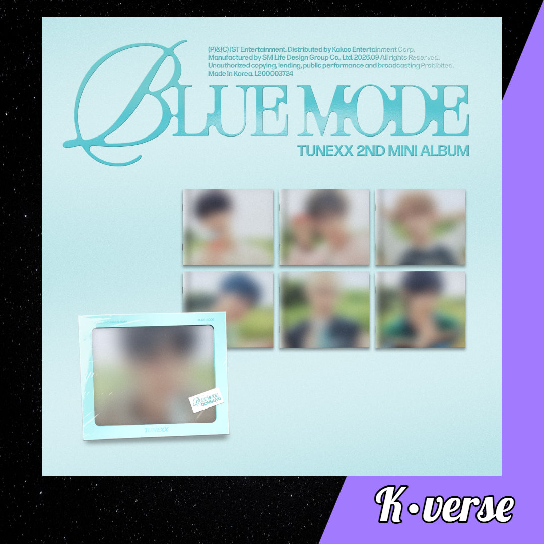 Preorder: TUNEXX 2nd Mini Album 'BLUE MODE' ver. Digipack