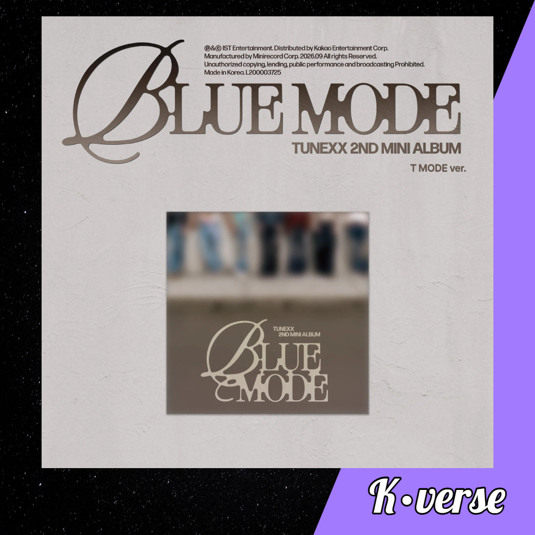 Preorder: TUNEXX 2nd Mini Album 'BLUE MODE' ver. T MODE