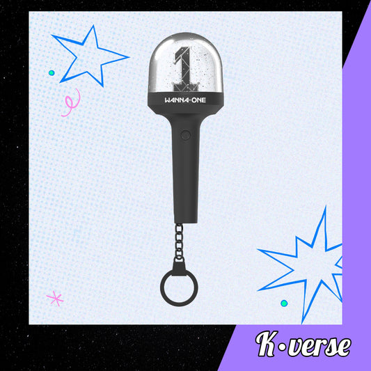Preorder: WANNA ONE Official Lightstick Keyring 'GO BACK TO BASE'