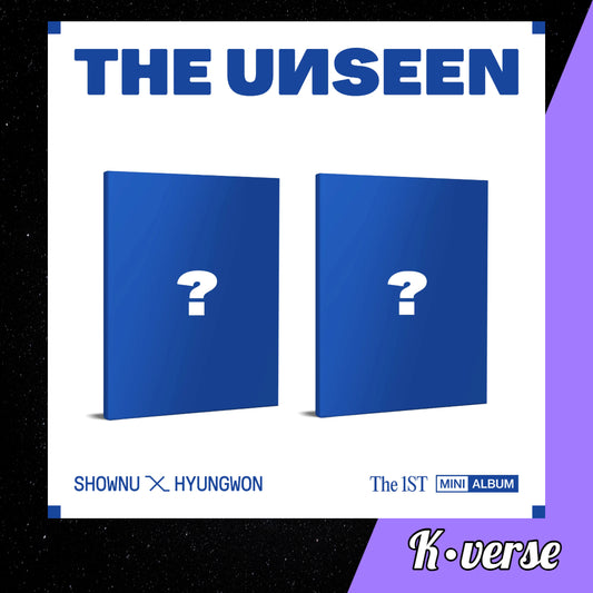 Shownu X Hyungwon THE UNSEEN 1st Mini Album ver. Dust Jacket