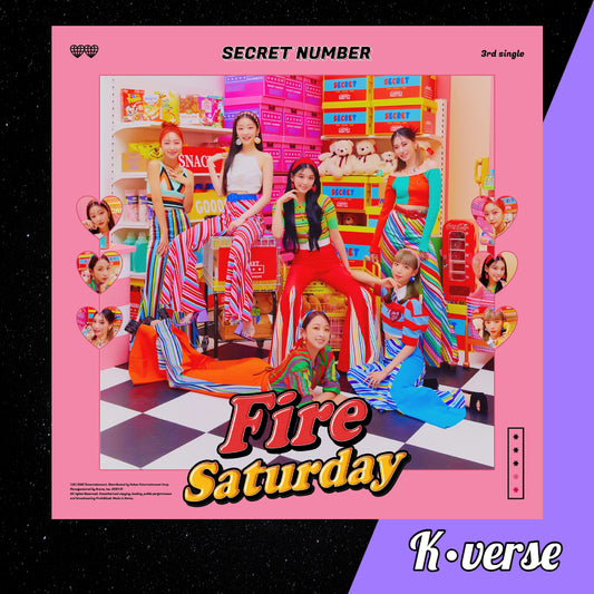 SECRET NUMBER Fire Saturday 3rd Single Album