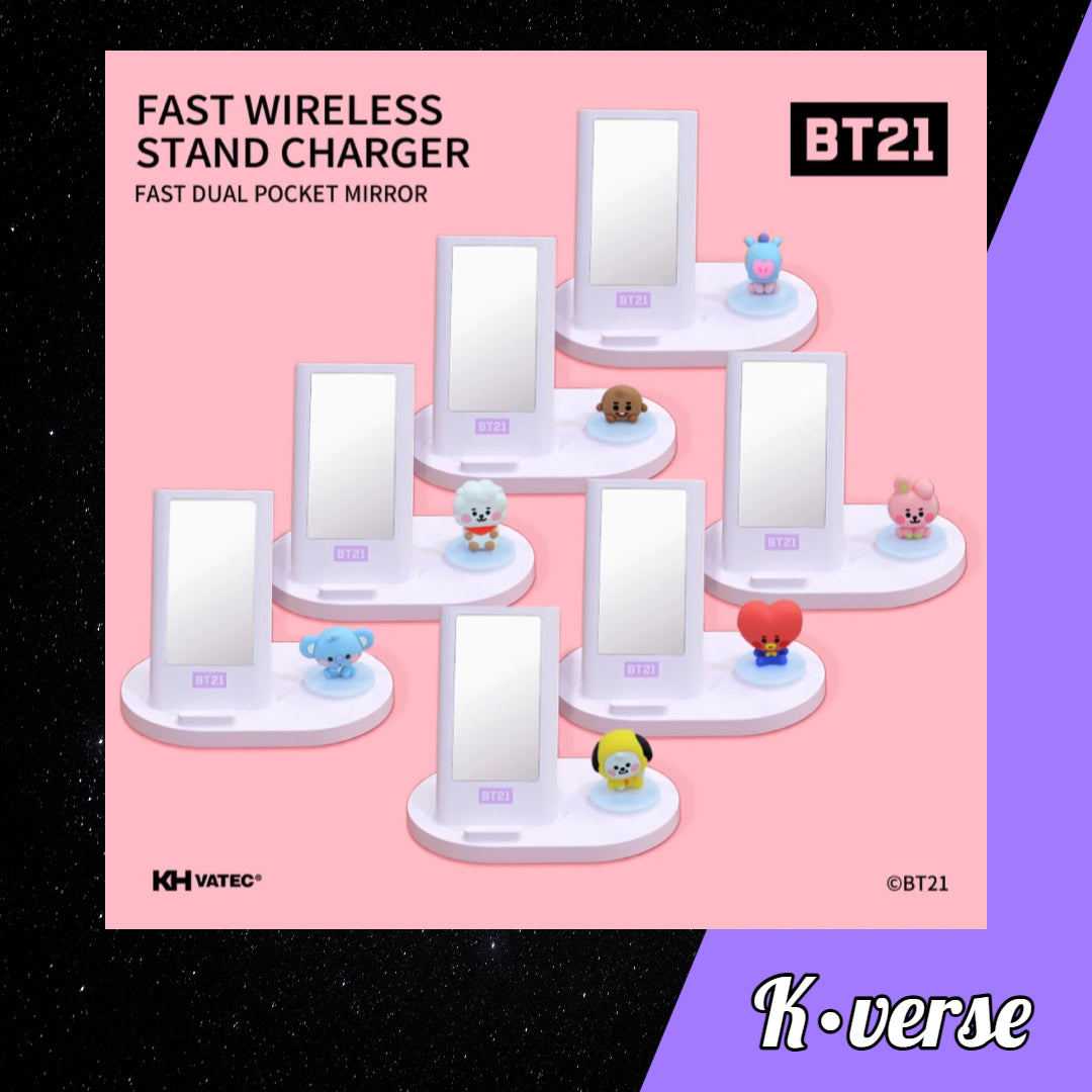 BT21 Line Friends Baby Fast Wireless Stand Charger