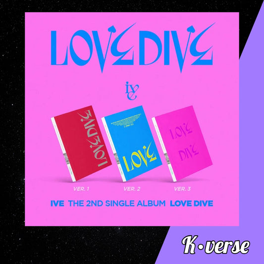 IVE Love Dive 2nd Single Album (Random)