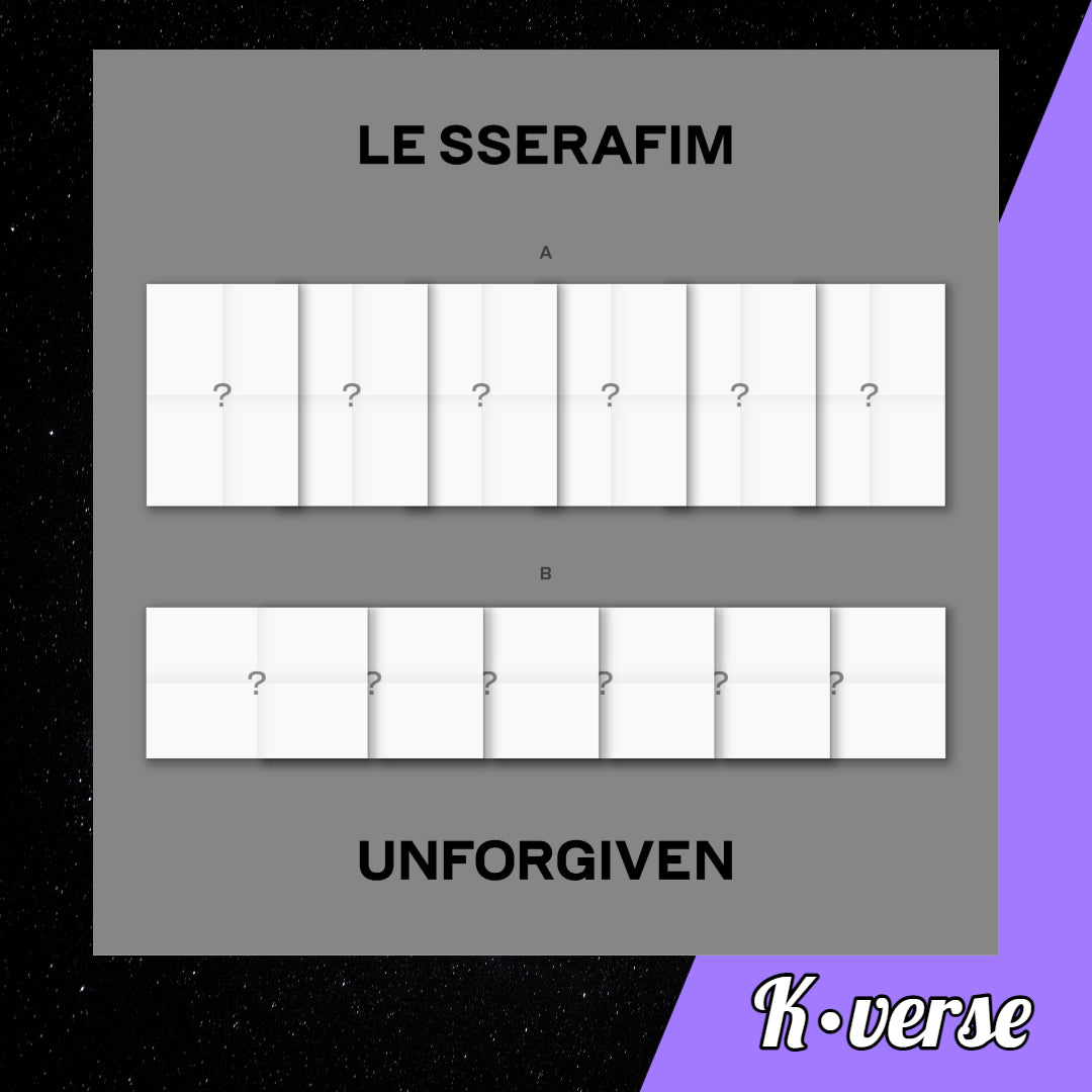 LE SSERAFIM Unforgiven 1st Studio Album ver. Weverse Random